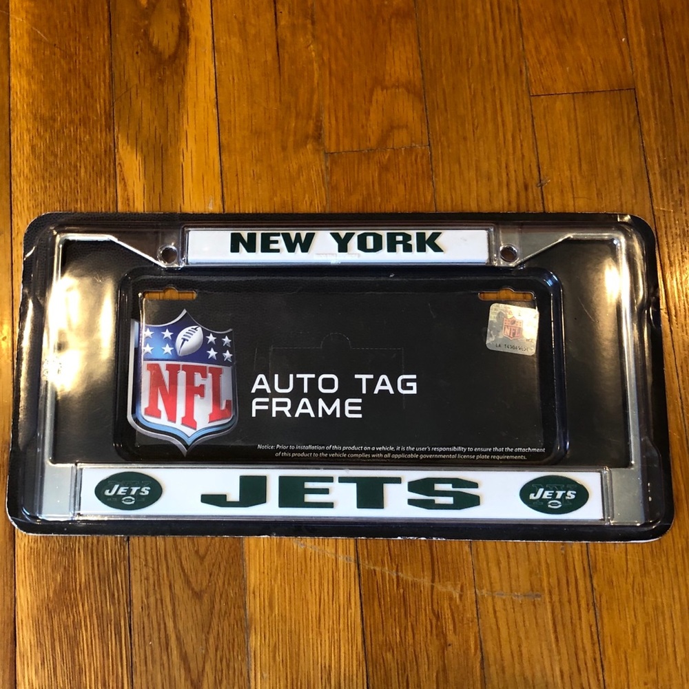 NY Jets license plate cover for car